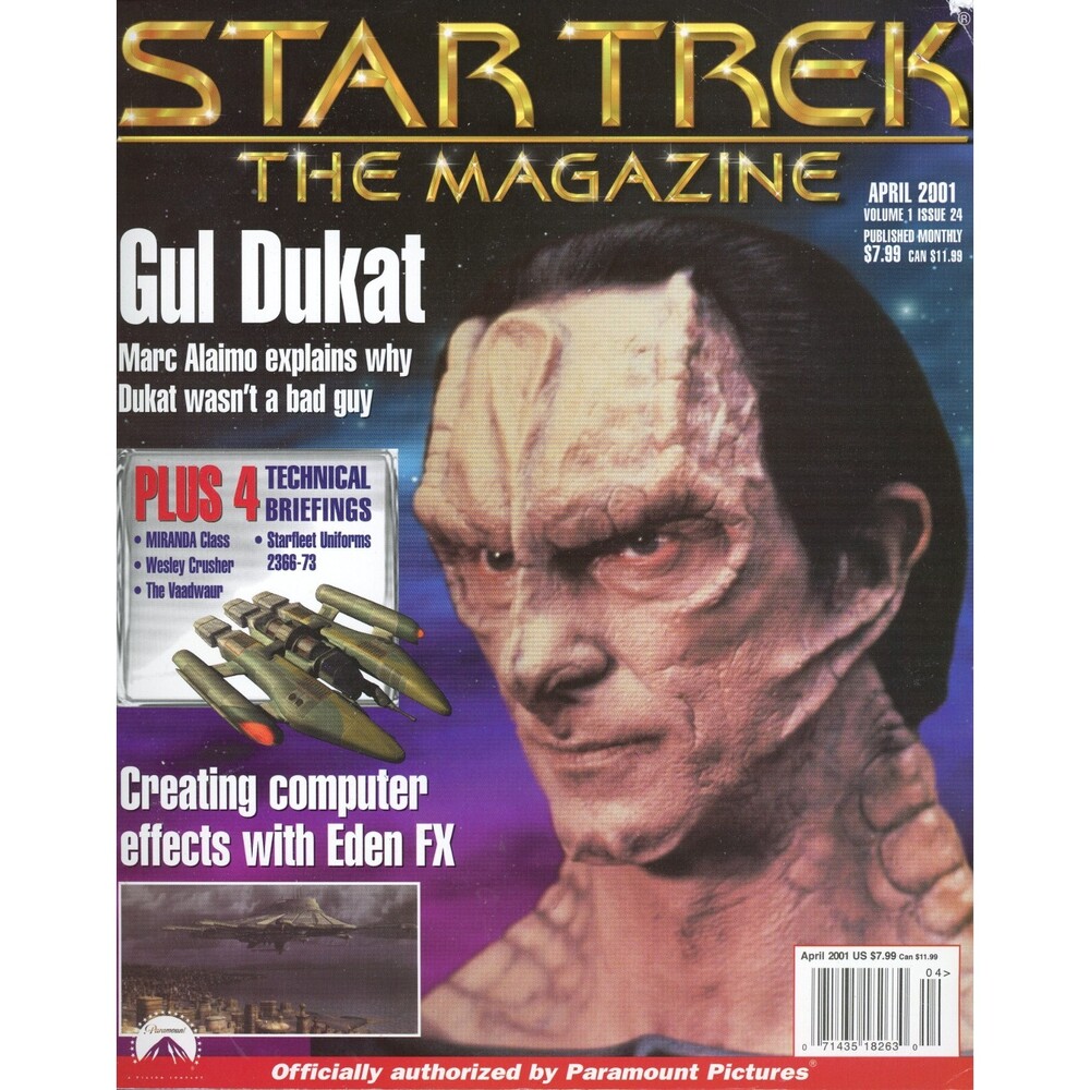 Star Trek The Magazine 2001 April Gul Dukat Eden FX Marc Alaimo  C-9